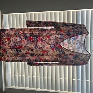 Asos Curve womens stretch dress size 16 multi colored